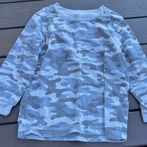 Blue Camouflage Kids Shirt